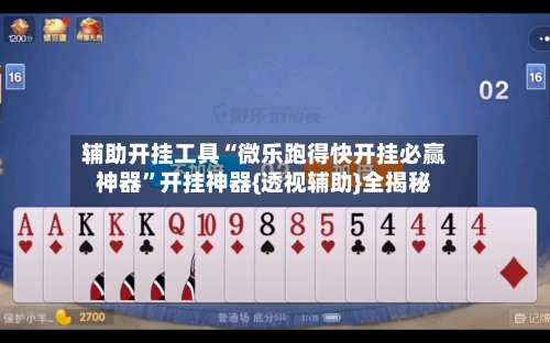 辅助开挂工具“微乐跑得快开挂必赢神器”开挂神器{透视辅助}全揭秘-第3张图片