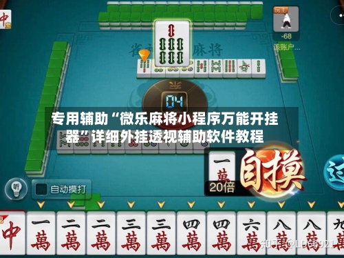 专用辅助“微乐麻将小程序万能开挂器”详细外挂透视辅助软件教程