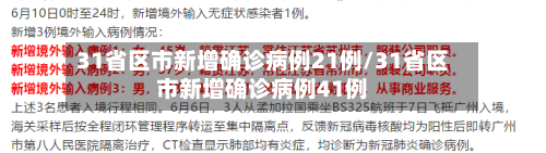 31省区市新增确诊病例21例/31省区市新增确诊病例41例-第3张图片