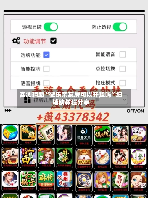 实测辅助“微乐亲友房可以开挂吗”细辅助教程分享-第2张图片