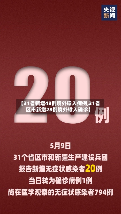 【31省新增48例境外输入病例,31省区市新增28例境外输入确诊】-第2张图片