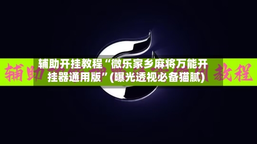 辅助开挂教程“微乐家乡麻将万能开挂器通用版	”(曝光透视必备猫腻)-第3张图片