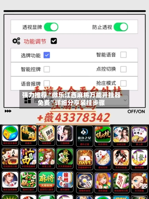 强力推荐“微乐江西麻将万能开挂器免费	”详细分享装挂步骤-第2张图片