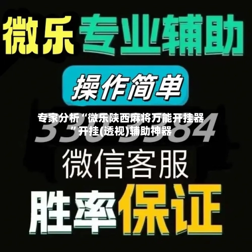 专家分析“微乐陕西麻将万能开挂器”开挂(透视)辅助神器-第3张图片