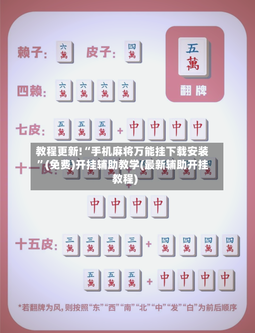 教程更新!“手机麻将万能挂下载安装”(免费)开挂辅助教学(最新辅助开挂教程)-第3张图片