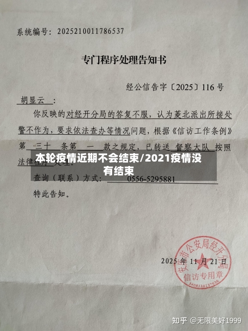 本轮疫情近期不会结束/2021疫情没有结束