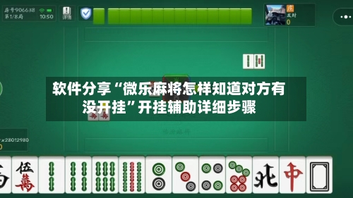 软件分享“微乐麻将怎样知道对方有没开挂”开挂辅助详细步骤-第2张图片