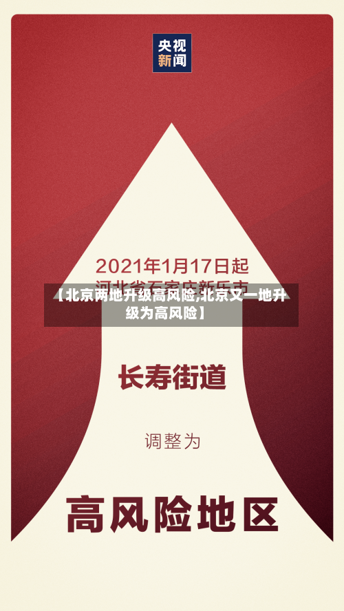 【北京两地升级高风险,北京又一地升级为高风险】