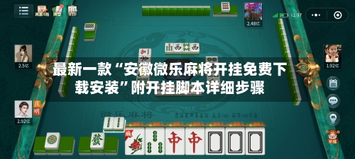 最新一款“安徽微乐麻将开挂免费下载安装”附开挂脚本详细步骤-第3张图片
