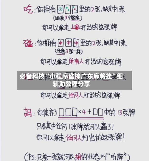 必备科技“小程序雀神广东麻将挂”细辅助教程分享