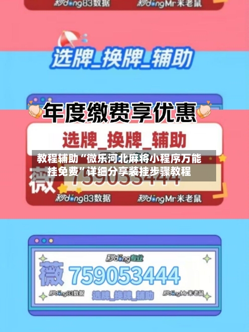 教程辅助“微乐河北麻将小程序万能挂免费”详细分享装挂步骤教程-第2张图片