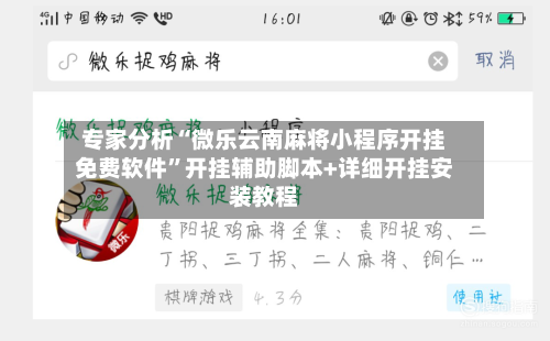 专家分析“微乐云南麻将小程序开挂免费软件”开挂辅助脚本+详细开挂安装教程-第2张图片