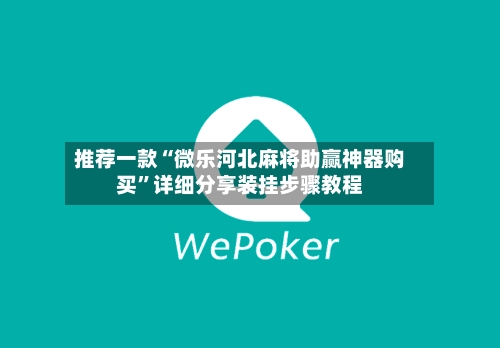 推荐一款“微乐河北麻将助赢神器购买”详细分享装挂步骤教程-第3张图片