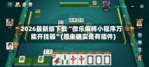 2026最新版下载“微乐麻将小程序万能开挂器”(原来确实是有插件)-第2张图片