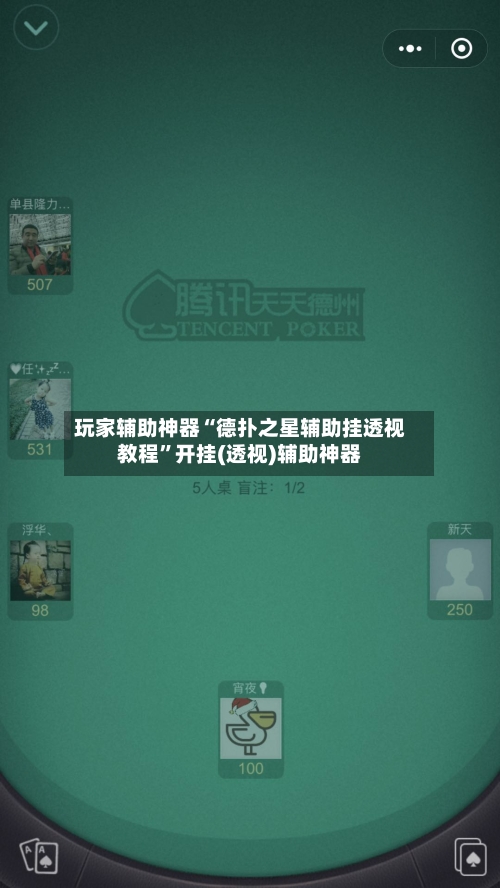 玩家辅助神器“德扑之星辅助挂透视教程”开挂(透视)辅助神器-第3张图片