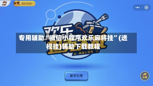 专用辅助“微信小程序欢乐麻将挂	”(透视挂)辅助下载教程-第2张图片