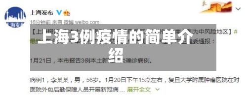 上海3例疫情的简单介绍