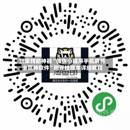 玩家辅助神器“微信小程序手机麻将必赢神软件”附开挂脚本详细教程-第2张图片