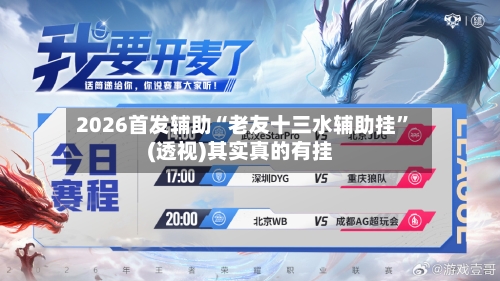 2026首发辅助“老友十三水辅助挂”(透视)其实真的有挂