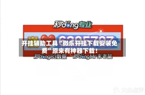 开挂辅助工具“微乐开挂下载安装免费”原来有神器下载！-第3张图片