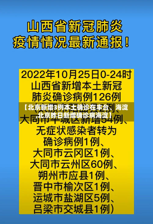 【北京新增3例本土确诊在丰台	、海淀,北京昨日新增确诊病海淀】-第2张图片