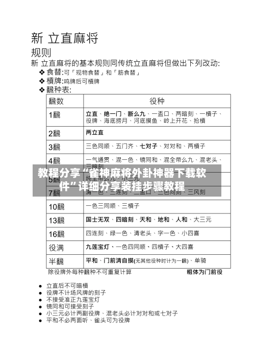 教程分享“雀神麻将外卦神器下载软件”详细分享装挂步骤教程-第2张图片
