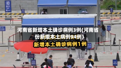 河南省新增本土确诊病例3例(河南省份新增本土病例94例)
