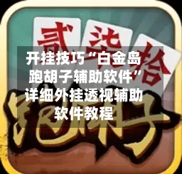 开挂技巧“白金岛跑胡子辅助软件	”详细外挂透视辅助软件教程-第2张图片