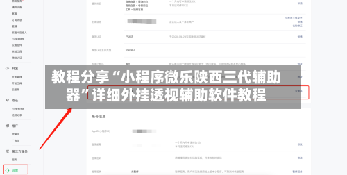 教程分享“小程序微乐陕西三代辅助器”详细外挂透视辅助软件教程-第3张图片