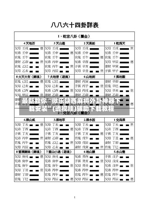 最新教你“微乐陕西麻将外卦神器下载安装”(透视挂)辅助下载教程-第2张图片