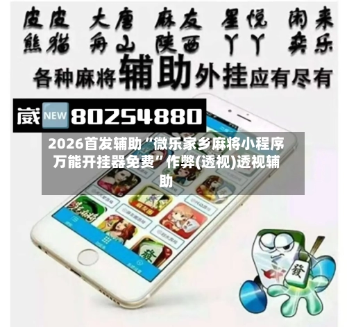 2026首发辅助“微乐家乡麻将小程序万能开挂器免费”作弊(透视)透视辅助