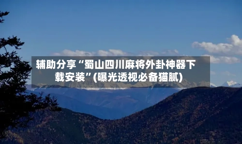 辅助分享“蜀山四川麻将外卦神器下载安装	”(曝光透视必备猫腻)-第2张图片