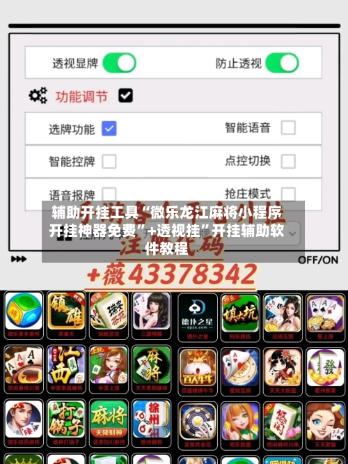辅助开挂工具“微乐龙江麻将小程序开挂神器免费	”+透视挂”开挂辅助软件教程-第2张图片